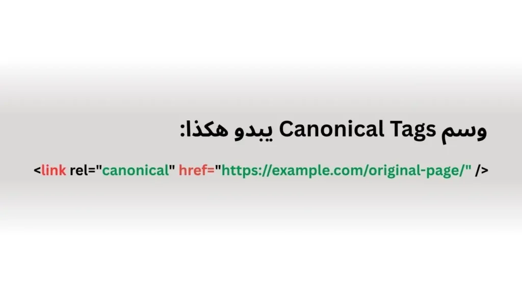 إضافة الوسوم القانونية Canonical Tags