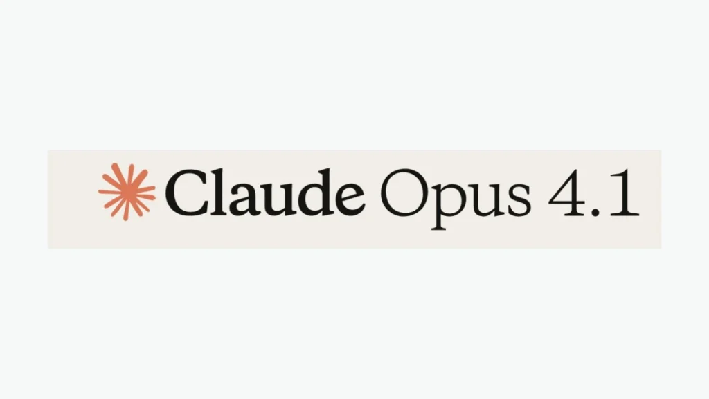 شعار "Claude Opus 4.1" لواجهة نموذج الذكاء الاصطناعي Claude من شركة Anthropic
